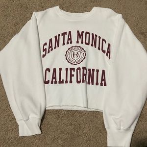 Hollister Cropped “Santa Monica” Sweatshirt